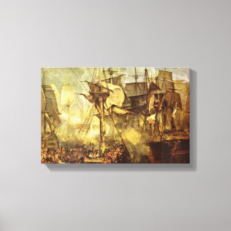 Joseph William Turner - Schlacht von Trafalgar Leinwanddruck