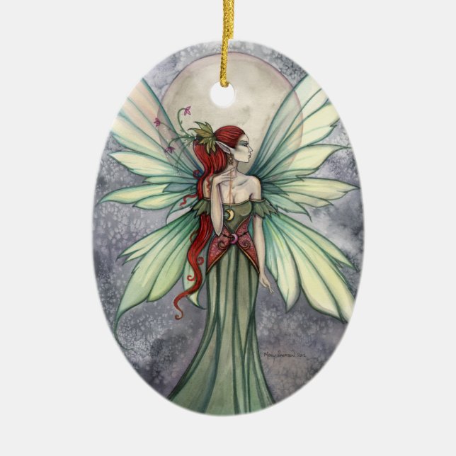 Josephina Jovely Green Fairy Art Ornement (Devant)