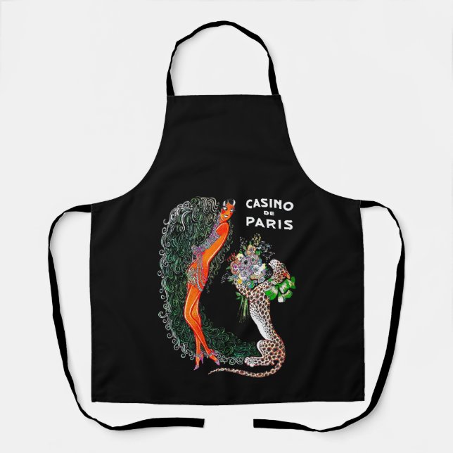Josephine Baker Cheetah Jazz Age Schürze (Vorderseite)