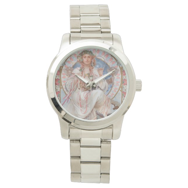 Josephine Crane Bradley als Lavia von Alphonse Muc Armbanduhr (Vorderseite)