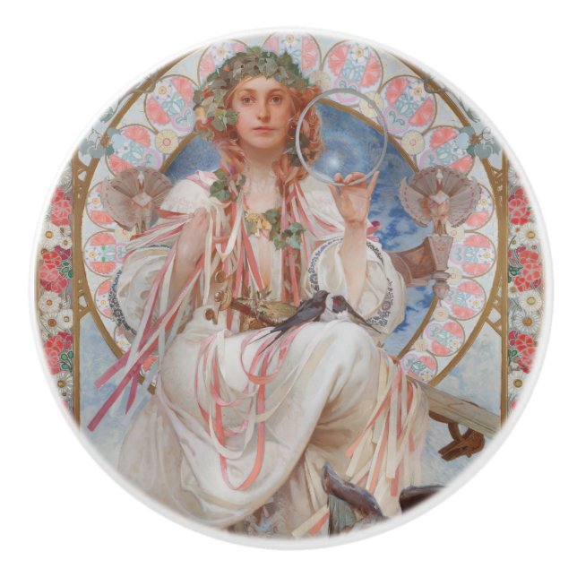 Josephine Crane Bradley als Lavia von Alphonse Muc Keramikknauf (Vorderseite)