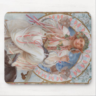 Josephine Crane Bradley als Lavia von Alphonse Muc Mousepad