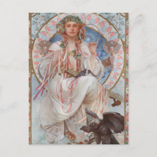 Josephine Crane Bradley als Lavia von Alphonse Muc Postkarte