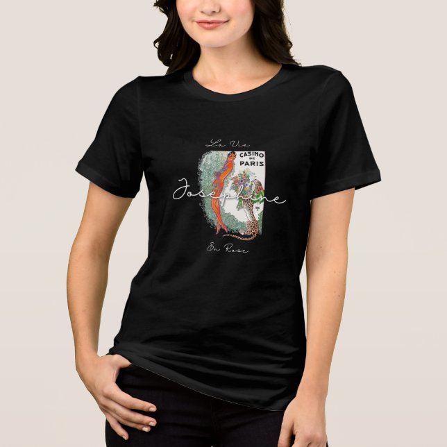 Josephine Jazz Age Elegance – 1920s Paris  Tri-Blend Shirt (Vorderseite)
