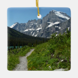 Josephine Lake Trail mit Mount Guild am Glacier Keramikornament