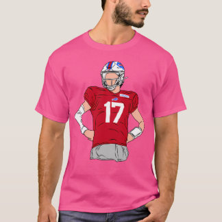 Josh Allen Flat Cartoon T-Shirt