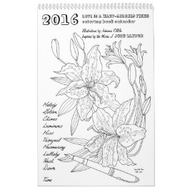 Josh Lanyon Kalender Malbuchs 2016