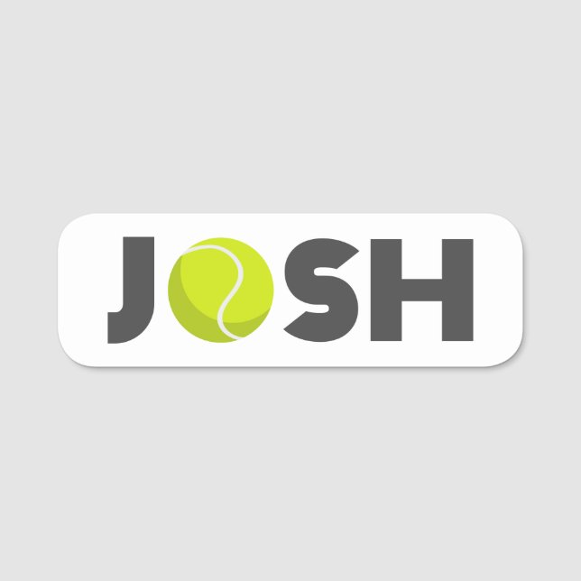 Josh Tennis Namensschild (Vorderseite)