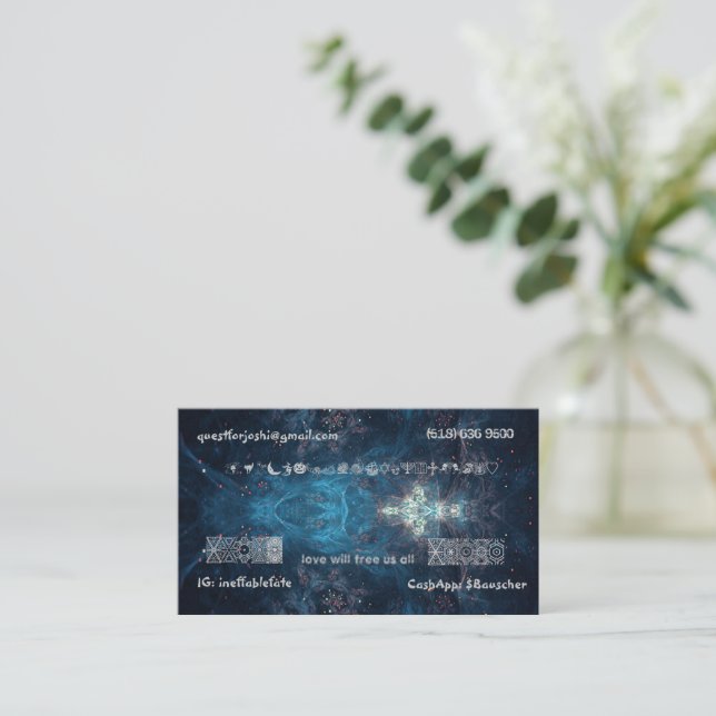 Joshi Business Cards Visitenkarte (Stehend Vorderseite)