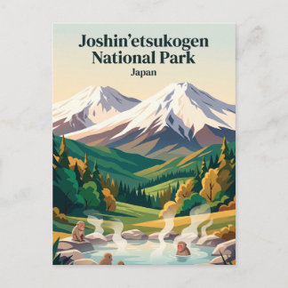 Joshin'etsukogen-Nationalpark Japan Postkarte