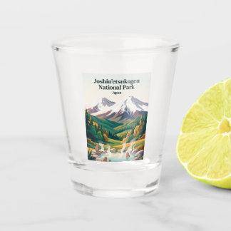 Joshin'etsukogen-Nationalpark Japan Schnapsglas