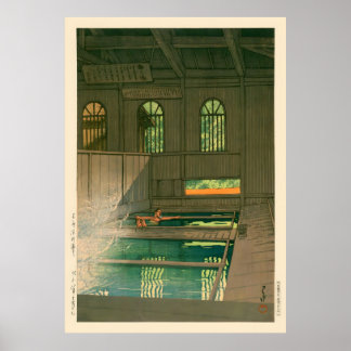 Joshu Hoshi Onsen von Kawase Hasui Poster