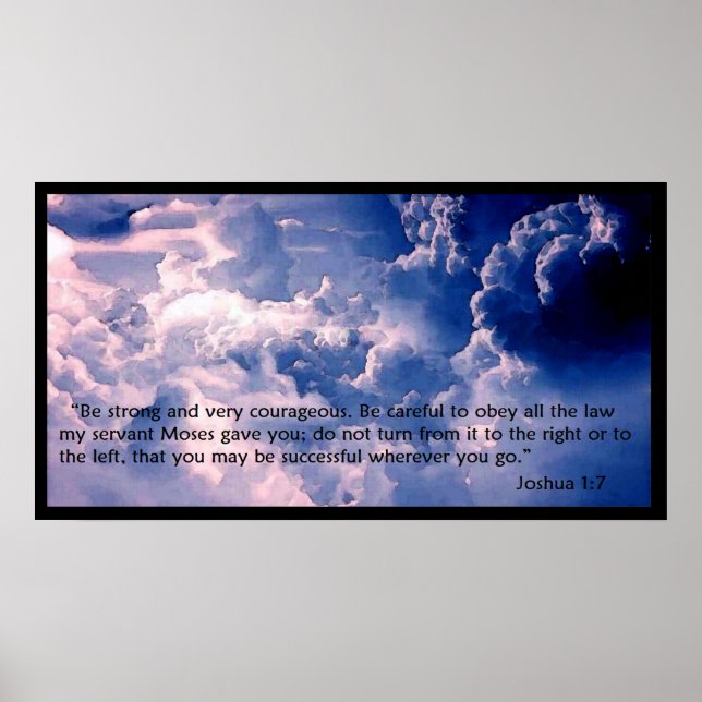 Joshua 1:7 Poster (Vorne)