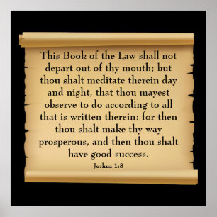 Joshua 1:8 poster