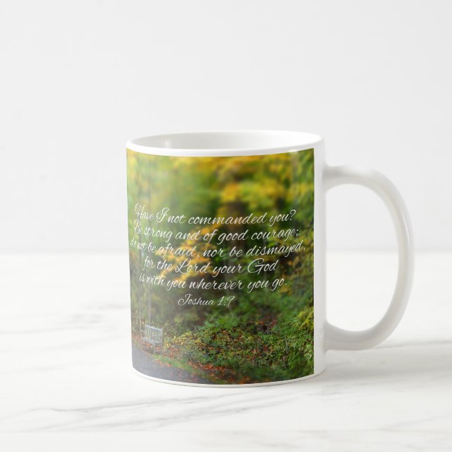 Joshua-1:9 Bibel-Verschristlicher Scripture Kaffeetasse (Rechts)