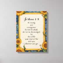 Joshua 1:9 Bibelverse Art