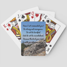 Joshua 1:9 Christlich Spielkarten