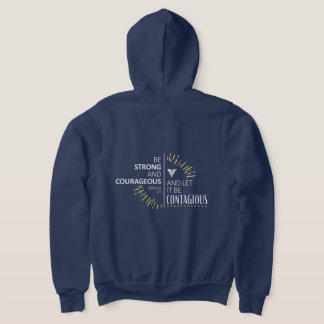 Joshua 1,9 Männer-Zip-Up-Hoodie Hoodie