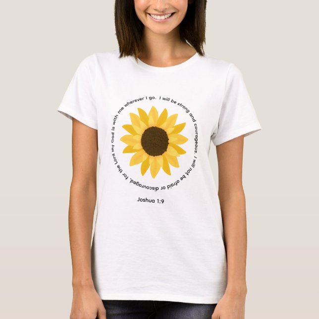 Joshua 1:9 Mut T-Shirt (Vorderseite)