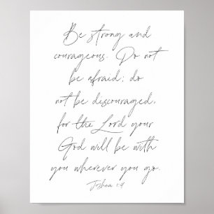 Joshua 1:9 poster