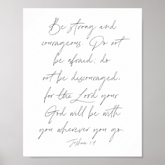Joshua 1:9 poster (Vorne)