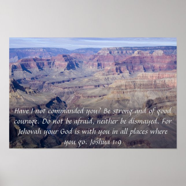 Joshua 1:9 Poster (Vorne)