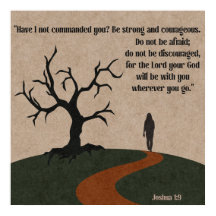 Joshua 1:9 Sei nicht davor, dass Gott bei dir ist