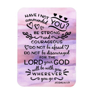 Joshua 1 9 Sei stark Bibelbibliotheken Verse Magnet