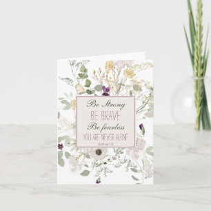 Joshua 1:9 Soyez Fleur sauvage