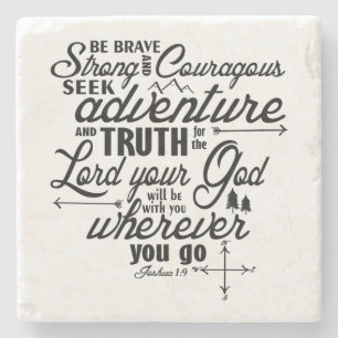 Joshua-1:9 Stein-Untersetzer-Fliesen Steinuntersetzer