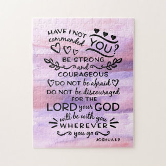 Joshua 1 be Strong Bibel Verse