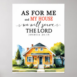 joshua 24:15 As for me  Poster