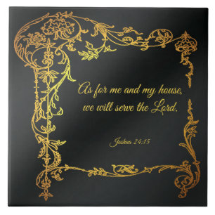 Joshua 24:15 carreaux céramiques
