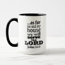 Joshua 24:15 Fête des pères Mug