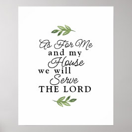 Joshua 24:15 für die Vegetation von mir und meinem Poster
