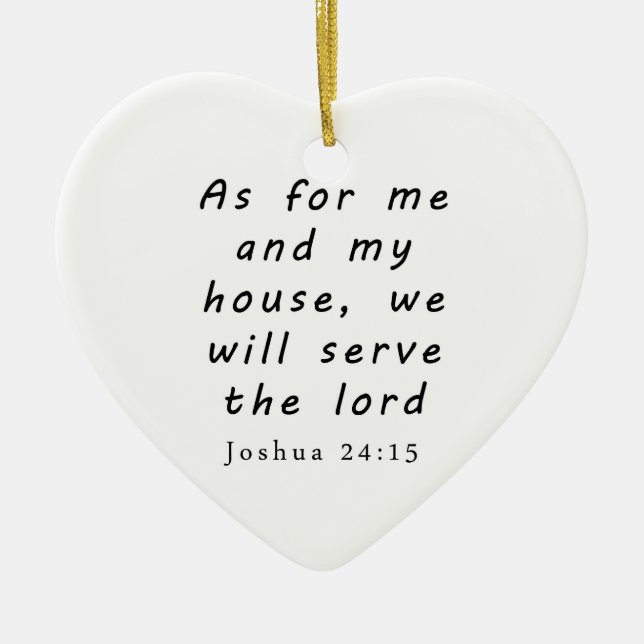 Joshua-24:15 Keramikornament (Vorne)