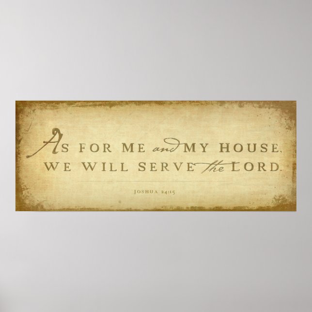 Joshua 24:15 poster (Vorne)