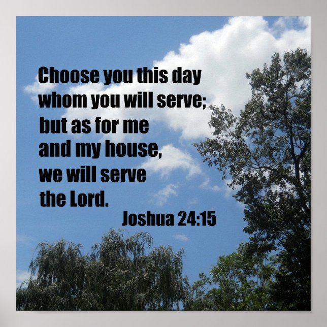 Joshua 24:15 poster (Vorne)