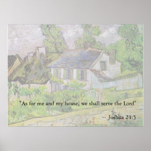 Joshua-24:15 Van- Goghhaus Poster