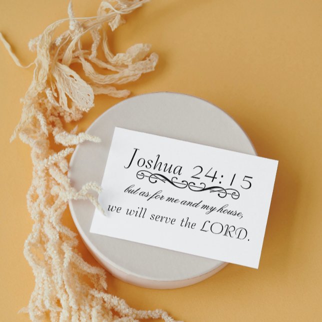 Joshua 24 Scripture Verse Greeting Card (Créateur téléchargé)