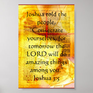Joshua 3:5-Poster Poster