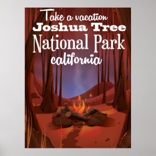 Joshua-Baum-Nationalpark, Kalifornien-Reise Poster