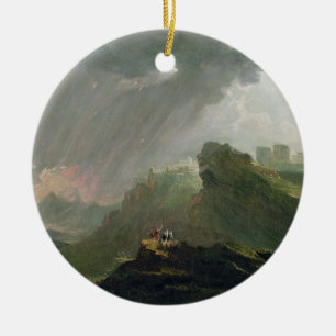 Joshua beherrscht die Sonne, um auf Gibe zu stehen Keramikornament