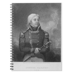 Joshua-Krach (1759-1818), graviert von J. Gross af Notizblock