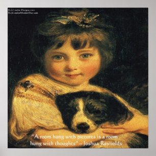 Joshua Reynolds Miss Bowles Poster With Art Quote