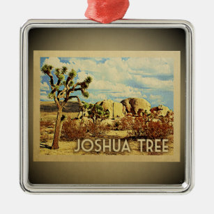 Joshua Tree California Silbernes Ornament
