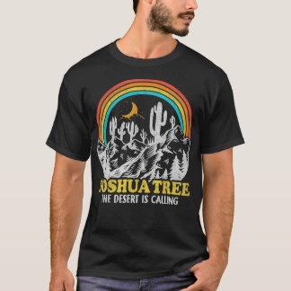 Joshua Tree Die Wüste nennt 70er 80er Camping T-Shirt
