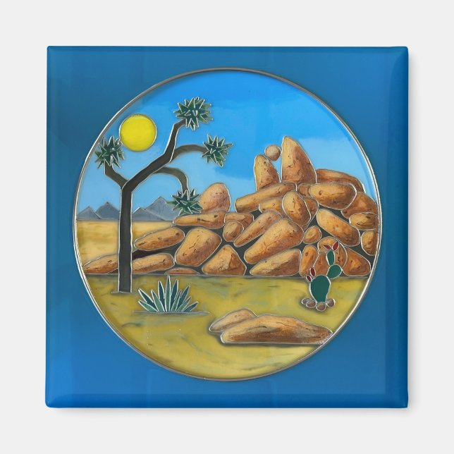 Joshua Tree- Fish Rock Knopf Magnet (Vorne)