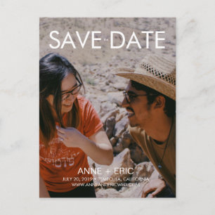 "Joshua Tree" - Flat Modern Save the Date Postcard Postkarte