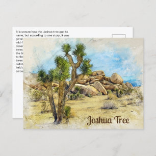 Joshua Tree Fun Fakt Postkarte